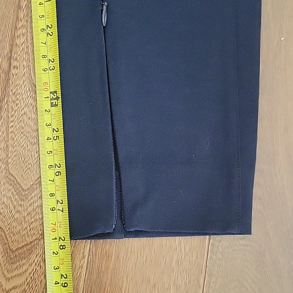 Polo Ralph Lauren Navy Stretch Pull On Style Dress Pant Zip Ankle‎ 8